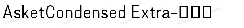 AsketCondensed Extra字体转换